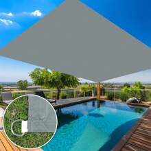 1 pieza Toldo rectangular para sombra - Resistente y de alta calidad con protección UV para patio, jardín, piscina y balcón, disponible en múltiples colores