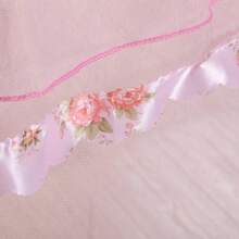 Pink Canopy Netting For Bed - 4 Corner Canopy For Beds, Canopy Bed Curtains, Bed Canopy For Girls Adults, Bedroom Decor (Full Size, Pink),11376874 - 玫紅色 - 查看 6