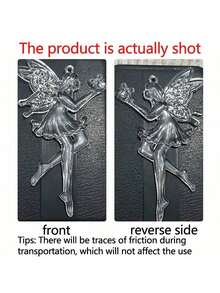 5 pezzi Pendente in cristallo acrilico, pendente decorativo appeso 2D, per decorazione matrimonio, balcone e giardino, catturatori di luce scintillanti, ornamenti angeli di Natale in acrilico, pendente ali di angelo, decorazione appesa a forma di angelo, adatto per albero di Natale, Capodanno, compleanno, matrimonio, Natale, decorazione atmosfera natalizia, decorazione natalizia (senza corda)