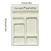 1pc Square Nail Art Color Mixing Palette, Fake Nail Sticker Color Palette, Gel Nail Polish Display Stand, Nail Art Tools, Nail Brush Holder, Nail Studio Rhinestone Pearl Storage Tray