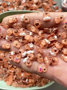 200pcs Mini Capybara Decorations With Storage Box, Resin Capybara Crafts For Dollhouse, Micro Capybara Garden Decor, Children's Art Supplies For Back To School, Kids Learning Supplies, Backpacks, Christmas, Thanksgiving Party Favors - Multicolor - View 4