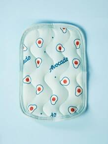 PETSIN 1 pieza Esterilla refrescante cuadrada con patrón de frutas, con parte inferior antideslizante, adecuada para mascotas pequeñas en todas las estaciones