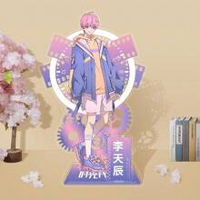 1pc Time Agent Qiao Ling / Lu Guang / Cheng Xiaoshi 10cm Acrylic Standee, High-Quality Character Double-Sided Laminated Anti-Scratch Design, Paired With Thick Base For Stable Desktop Display, Anime Collectible, Suitable For Character Collection, Desktop Display, And Peripheral Exhibition