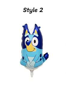 Bluey 和 Bingo 气球生日派对用品，充气铝箔气球花束装饰，毕业典礼、圣诞节、万圣节室内/室外装饰，可爱卡通人物气球装饰，拍照背景，送给亲朋好友的礼物 - 彩色 - 查看 8