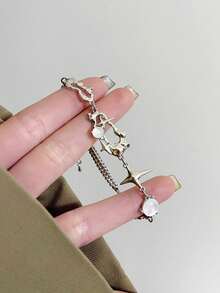 星星装饰手链 - 銀色 - 查看 13