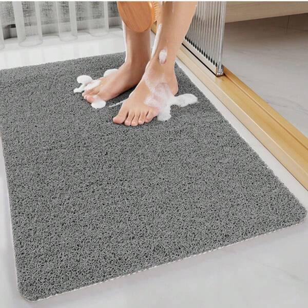 Shower Rug Anti Slip Loofah Bathroom Bath Mat Carpet Water Drains Shower Bath AU