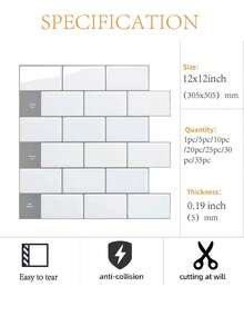 6/12/18/24 paneles de pared con textura de plumas de 12x12 pulgadas, pegatinas de pared autoadhesivas desmontables a prueba de salpicaduras para paneles de cocina y diseños de baño, pegatinas, pegatinas de pared, pegatinas de decoración del hogar, artículos de decoración de primavera, redecora tus paredes del hogar para que se vean como nuevas, pegatinas de decoración para regalos de cumpleaños y graduación fáciles de limpiar y brillar después de limpiar el papel tapiz, papel de pared, decoración de paredes, decoración de habitaciones, pegatinas de papel tapiz, decoración de paredes, decoración de dormitorios, decoración de cocinas