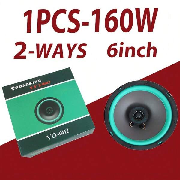 2pcs 6.5Inch Car Speakers HiFi Coaxial Car Subwoofer Universal Automotive Audio Music Full Range Frequency Car Stereo Speake