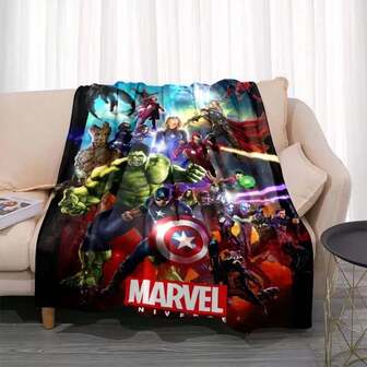 3d Printing Cartoon Anime (Superhero)  Blanket Bedroom Bed Sofa Cover Blanket Soft And Comfortable Warm Blanket