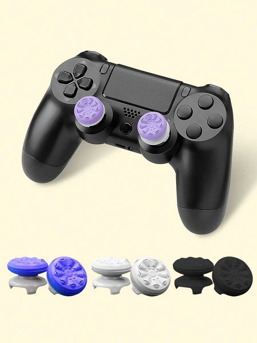 2pcs Joystick Game Controller Grip, Silicone Non-Slip Controller Thumb Stick Covers For / - Multicolor - View 1