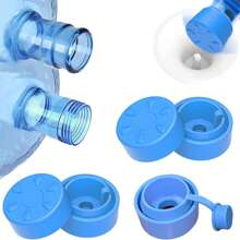 MYLOLF 1 pieza/2 piezas/3 piezas - Tapa para garrafas de agua de 3 y 5 galones, tapas de silicona reutilizables de repuesto, tapas antiderrame para botellas de dispensador de agua de 55 mm