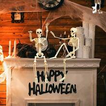 Halloween Skeleton Decoration, Movable Skeleton Prop For Haunted House, Holiday Scene Decor - Multicolor - View 3