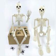 Halloween Skeleton Decoration, Movable Skeleton Prop For Haunted House, Holiday Scene Decor - Multicolor - View 4