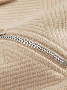 男士休闲 Polo 衫，翻领拉链设计 | 人字纹提花针织面料，卫衣版型，度假及日常休闲必备，情人节送给男友的理想礼物（欧美尺码偏大，建议选购小一码）