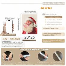 1pc, Canvas Wall Art, Christmas Framed Wall Decor, Fashionable Pink Santa Claus Blowing Giant Pink Bubblegum, Playful Girlish Home Accent, Festive Seasonal Decoration, Adds Joy To The Holidays, Christmas Decor, Christmas Poster, Winter Decor, Christmas Bathroom Accent, Christmas Home Decor, Room Accent, Dormitory Decor, Bedroom Accent, Living Room Decor, Office Decor, Dining Room Accent