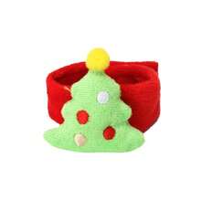 Christmas Papa Circle Plush Decorative Bracelet, Suitable For Christmas Theme Party, Cute Little Gift For Children Christmas Holiday Papa Circle Gift, Styles Randomly Sent