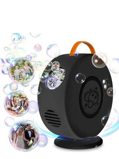 Máquina De Burbujas Automática Recargable Giratorio