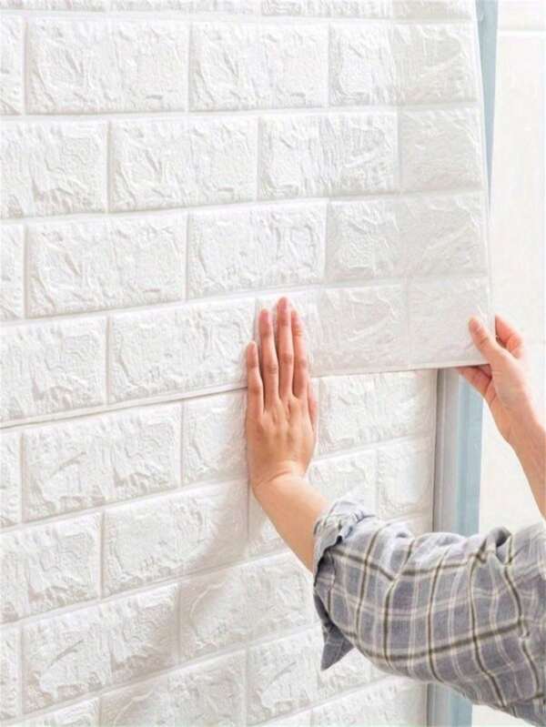 Brick Wall Sticker, Self-Adhesive Waterproof Easy Clean, Anti-Collision Soundproof, Modern Style, Living Room Bedroom TV Background Applicable, DIY Decor, Renovate Walls, Improve Texture!Suitable For Birthdays, Anniversaries, Valentine's Day, Christmas, And Weddings. Back To School Season, Graduation Season, Halloween, Christmas, National Day Parties, Gatherings, Teacher Gifts
