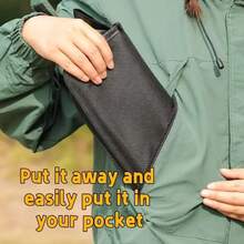 Camping Stool Collapsible Stool With Storage Bag Portable Chairs For Adults Lightweight Camping Foot Rest Loads Up To 330lb For Travel Fishing Picnic - màu đen - Xem 7