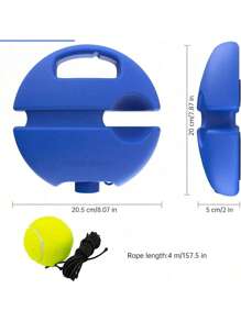 1 件专业网球反弹训练系统 - 适合男性和女性成人 - Pe 材料 - 非常适合自我练习和初学者训练 - 适合初学者、专业球员、家庭健身房、学校、网球俱乐部（款式随机发货） - 彩色 - 查看 2