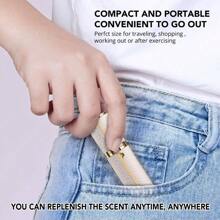 Travel Perfume Refillable Atomizer, 8ml Mini Genuine Leather Cologne Sprayer, Protable Pocket Size Empty Fragrance Spray Bottle(White)