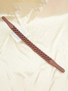 1pc 59/65 Beads Triple Row Manual Massager Wand, Full Body Meridian Acupressure Massage Tool, Battery-Free, Used For Muscle Relief, Scraping Massage, Full Body Massage, Leg & Arm Massage, Fatigue Relief, Sore Muscle Relief From Work & Exercise