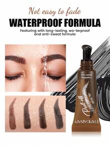 HANDAIYAN Peel-Off Eyebrow Gel, Long-Lasting Color, Waterproof, Natural Makeup Effect, Easy To Apply, Shapes Eyebrows. Suitable For Autumn, Winter, Back To School, Halloween, Christmas, Daily Campus Makeup, Vacation Travel, And Portable Carry. Face Makeup Cosmetics For Women, Suitable For Winter/Spring. Ideal For Y2K Fancy Fashion, Suitable As Birthday/Valentine's Day/Mother's Day Gift, Essential For Carnival Parties. Best Color Choices. - 彩色 - 查看 3