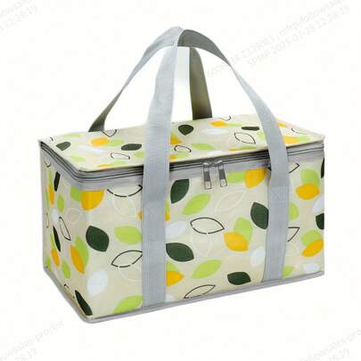1 件大号隔热野餐手提袋 - 防水材质，多用途户外旅行和露营储物篮，适合野餐、露营、旅行、派对、度假 - 户外运动爱好者的完美礼物