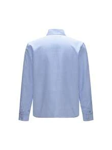 Plaid Shirt & 2026 Must-Have | Retro Blue & White Shirt | Elegant Bow Collar, Long Sleeve | Suitable For Fashionable Office, Garden Party And New Year's Eve | Spring/Summer Versatile Top - Blue - View 10