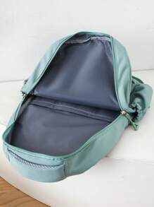 Back To School/Graduation Season Fashionable Casual Cute Versatile Large Capacity Backpack Suitable For Various Occasions - Green - View 4