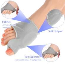 1 Pair Toe Separator With Gel Pads, Non-Slip Toe Protector, Unisex Day & Night Foot Support, Comfortable Toe Spacer Socks, Suitable For Autumn/Winter Insulation,Galentines,Puppy,Carnival,Party Decorations