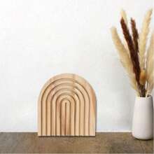 Cirelle 1pc Decorative Wood Cutting Board Wooden Board Rainbow Shaped Wood Serving Trays Boho Cutting Chopping Block Decor Serving Trays For Home Kitchen Decoration