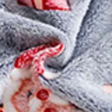 طقم ملابس علوية وبنطلون مطبوع عليه رسوم سانتا كلوز للأطفال الصبيان، ملابس كاجوال للارتداء اليومي، خريف/شتاء - رمادي فاتح - مشاهدة 8