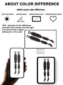 假发女马尾辫仿真发学院风蓬松纹理双辫子新中式假发马尾 - 彩色 - 查看 7