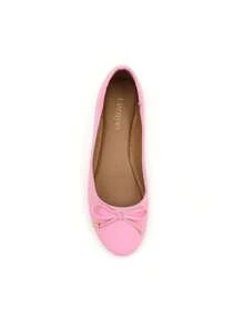 Womens Low Block Chunky Heels Pink Pumps Ladies Dress Shoes Round Toe Comfortable Office Slip On Shoes ROUDI-1 - Pink - View 10