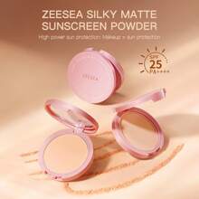 Zeesea 丝滑哑光防晒粉 高倍防晒：彩妆 = 防晒 SPF 25 PA++++ - Light Beige - 查看 2