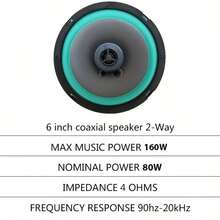 2pcs 4/5/6.5Inch Car Speakers HiFi Coaxial Car Subwoofer Universal Automotive Audio Music Full Range Frequency Car Stereo Speake - 2 - 查看 4