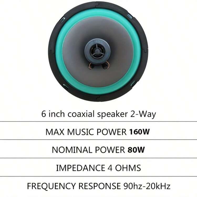 2pcs 4/5/6.5Inch Car Speakers HiFi Coaxial Car Subwoofer Universal Automotive Audio Music Full Range Frequency Car Stereo Speake - 2 - 查看 4