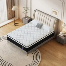 LoyRoad 12/14 Inch Memory Foam Queen Mattress, Twinxl, Full, Queen, King Mattress, Built-In Independent Pocket Spring, Provides Edge Support, Medium Hardness, Does Not Contain Fiberglass, No Odor, Strong Breathability, Anti-Fall And Wear-Resistant