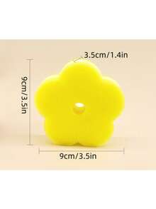 Petal-Shaped Multi-Functional Double-Layer Temperature-Sensitive Scrub Sponge, Effective Stain Removal, Double-Sided Kitchen Sponge - Temperature-Sensitive, Scratch-Resistant Cleaning Pad, Suitable For Tableware. Suitable For Modern Kitchen Sink, Convenient Wall-Mounted Tableware Cleaning