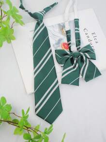 Um Conjunto de Gravatas e Gravatas Borboleta Fashionáveis e Personalizadas para Meninos e Meninas, Uniformes Escolares, Cosplay, Uso Casual Diário, Roupas de Festa, Gravatas, Gravatas Borboleta