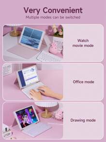 IPad Keyboard Case Compatible With IPad 10th Generation,IPad Air4/5 10.9 Inch, IPad Air 11-In.(M2)-2024,Compatible With Samsung Galaxy Tab S6 Lite 10.4 Inch Keyboard Protective Cover, Detachable Keyboard , Multi-View Stand, Built-In Pen Slot In The Protective Case, And The Keyboard Supports Split Use