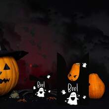 50 Pieces Halloween Rabbit Ear Snack Bag Halloween Rabbit Ear Candy Gift Bags Rabbit Goody Bags Halloween Bags Party Supplies - Cute Little Ghost - View 4