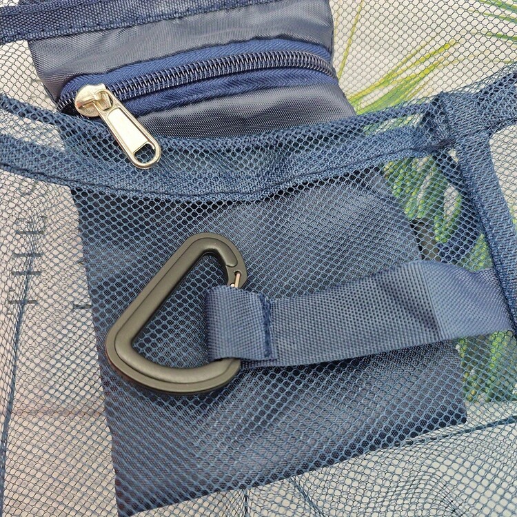 黑色便携式篮球网袋排球袋足球袋抽绳网袋旅行训练可装篮球鞋篮球包1个装 - 彩色 - 查看 6