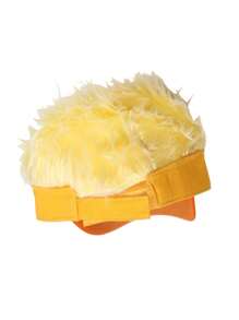 1pc Funny Novelty Yellow Duck Decorated Baseball Cap, Costume Hat For Stage Performance, Party, Street Fashion