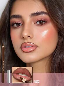 MISSLYN Silky Lip Liner Pencil, Smooth Application, Long-Lasting Color, Precise Outlining, Smudge-Proof, Wooden Pencil Design, Classic Pencil Shape, Soft & Firm Tip, Beginner-Friendly, Available In Lip Colors - #802 - View 3