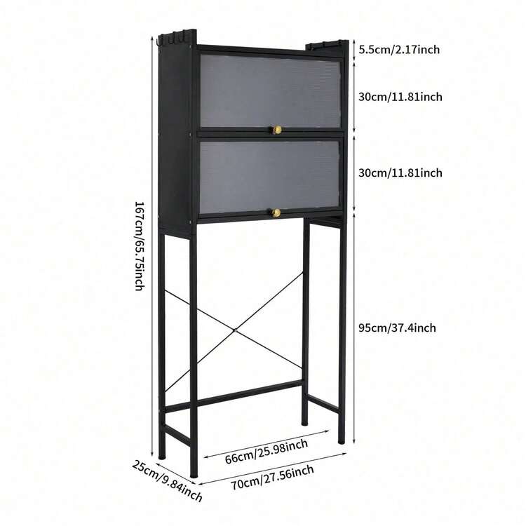 YUNRUX Utility Shelves - Black - View 2