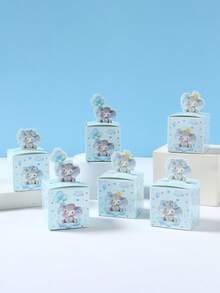 24pcs Blue Elephant Theme Baby Shower Party Favor Boxes/Candy Boxes, Cute Blue Elephant Pattern Gender Reveal Party Gift Boxes, Baby Shower Party Favors Packaging, Gender Reveal Party Table Decor Candy Boxes, 1st Birthday Gift Boxes, Baby Shower Party Gifts, Baby Shower Decorations, Gender Reveal Party Table Centerpieces, Gender Reveal Party Decorations, Birthday Party Photo Props - Blue Elephant - View 4