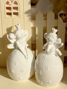 1PC Angel Girl Ornament Silicone Mold DIY Creative Elf Girl Aromatherapy Candle Mold Home Decoration / Gift Ornament Plaster Mould Handicraft Making Epoxy Resin Casting Molds