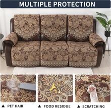 Waterproof Recliner Sofa Covers Non-Slip Recliner Couch Covers For 3 Seat, Split Washable Jacquard Reclining Couch Covers Furniture Protecto (Brown, 3 Seater),11393143 - Chocolate Brown - View 8